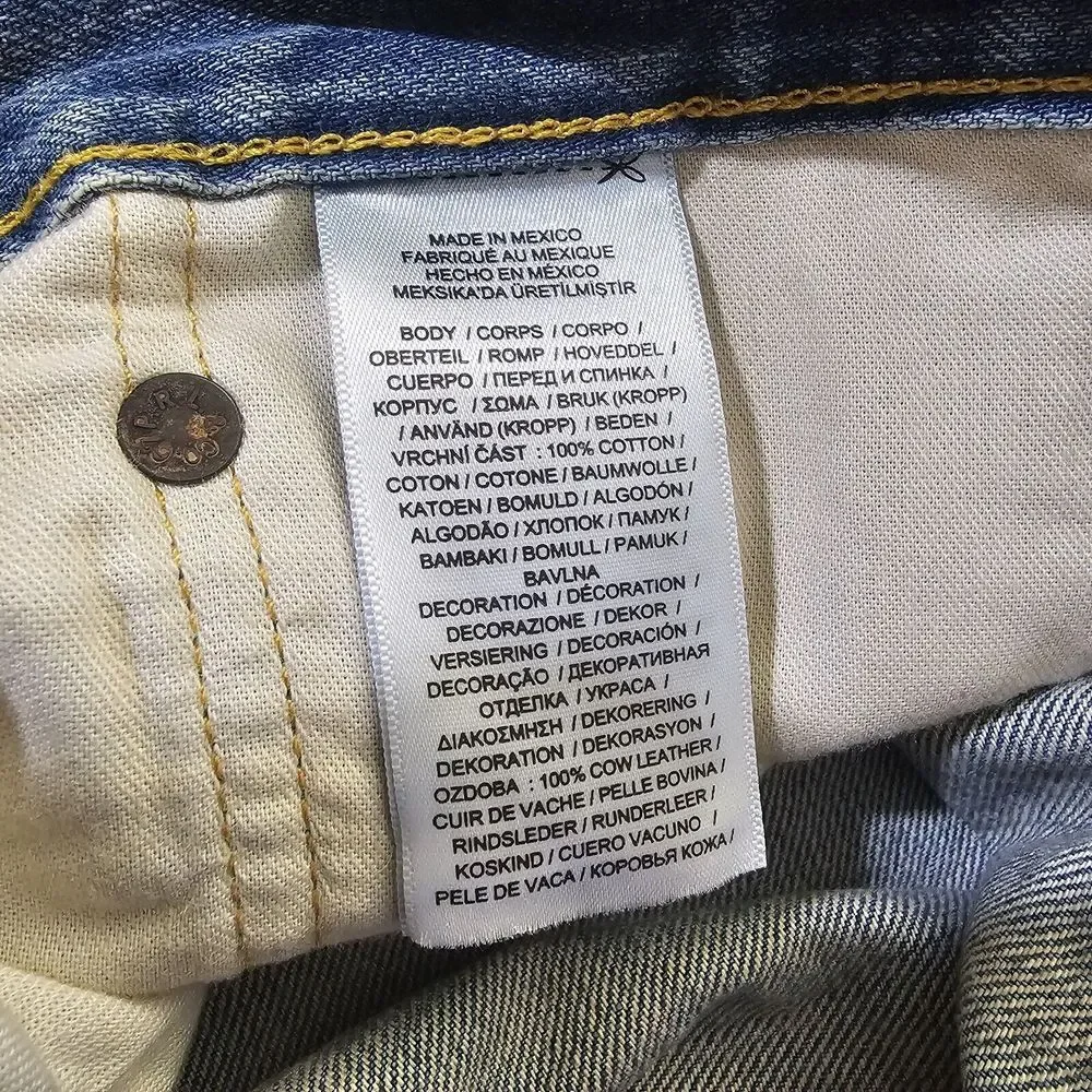 Polo Ralph‎ Lauren Jeans Mens 36x32 Blue Cotton Straight Leg Pocket Casual Denim